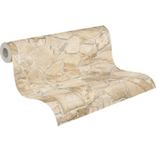 Vliestapete 3893-29 Elements II 3D Bruchstein beige creme