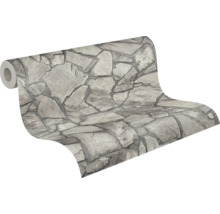 Vliestapete 3893-36 Elements II 3D Bruchstein grau hellgrau