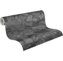 Vliestapete 3893-67 Elements II 3D Bruchstein schwarz grau