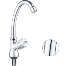 Wasserhahn mit transparentem Griff für Waschbecken