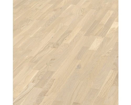 Parquet Montserrat chêne parquet à l'anglaise brossé 2390 x 200 x 13 mm Parquet clair en bois