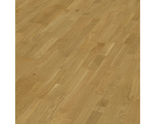Parquet Dollberg chêne parquet à l'anglaise brossé 2390 x 200 x 13 mm Parquet posé