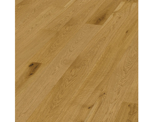 Parquet Matterhorn chêne plancher de maison de campagne brossé 2190 x 162 x 13 mm Parquet en chêne clair avec structure en bois