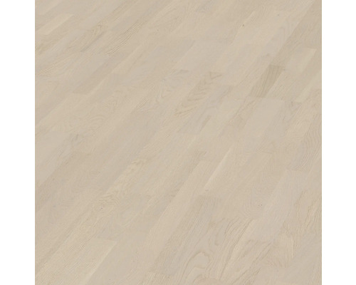 Parquet Eiger chêne parquet à l'anglaise brossé 2390 x 200 x 13 mm Plancher en bois clair avec grain naturel.