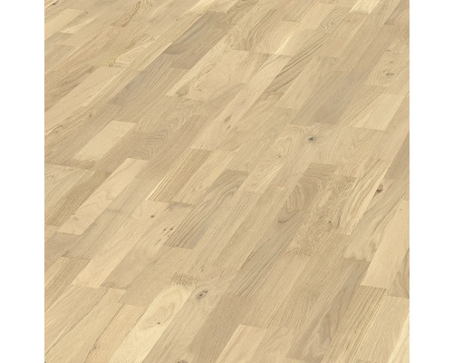 Parquet Athos chêne parquet à l'anglaise brossé 2390 x 200 x 13 mm Parquet clair en chêne à motif en chevrons