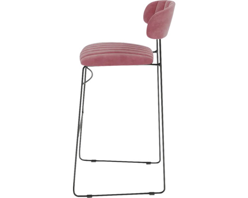 Tabouret de bar avec revêtement et dossier