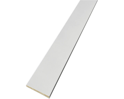 Wandleiste Shaker MDF weiß 1180 x 62,5 x 8,5 mm Holzleiste mit glatter Oberfläche