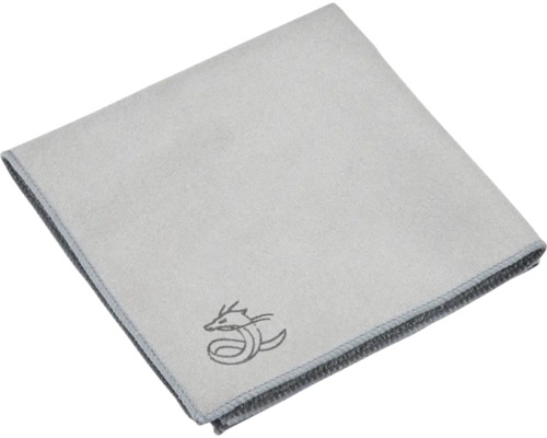 Chiffon en microfibre gris avec logo de dragon