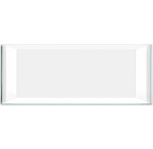 Rechteckiger Spiegel mit Glasrahmen