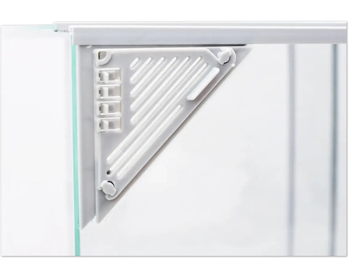 Vue détaillée d''une connexion d''angle d''un aquarium