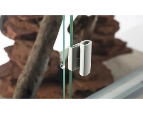 Serrure de porte coulissante pour terrarium en plastique
