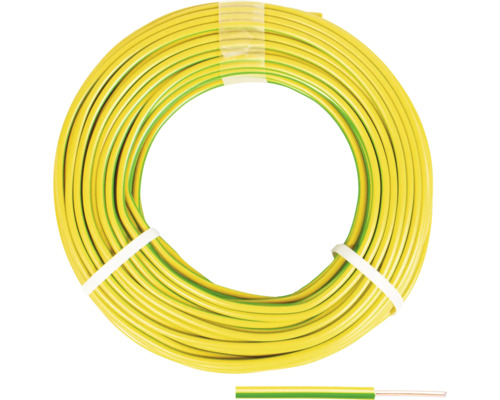 Aderleitung H07 V-U 1G2,5 mm² 50 m grün/gelb