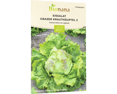 Bio Eissalat, Grazer Krauthäuptel 2, Salatsamen