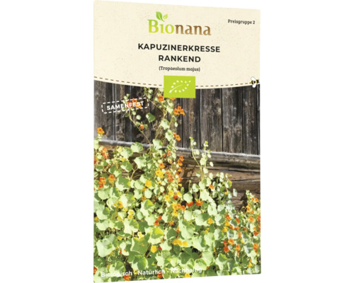 Bio Kapuzinerkresse rankende Mischung Blumensamen