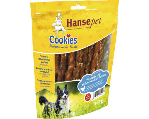 En-cas pour chiens, cookies filet de poulet sur stick à mâcher 200 g