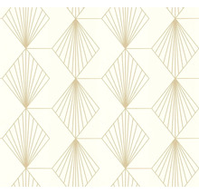 Papier peint avec motif géométrique en éventail
