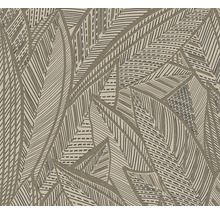 Vliestapete 39933-2 French Affair Palmenblätter beige glänzend