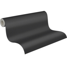 Papier peint intissé 3957-26 French Affair Uni structure discrète noir