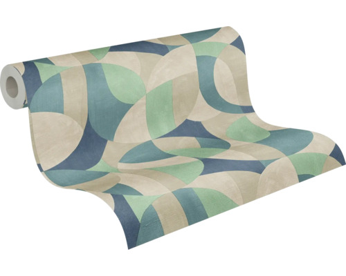 Rouleau de papier peint avec motif géométrique pour la décoration murale