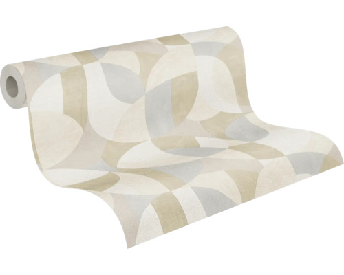 Rouleau de papier peint à motif géométrique