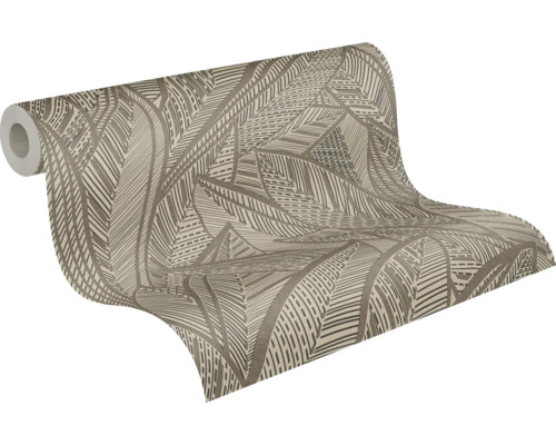 Rouleau de papier peint avec motif de feuilles