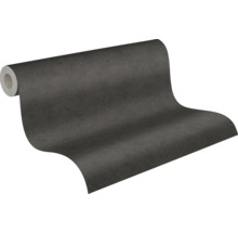 Papier peint intissé 39938-4 French Affair structure uni chiné noir