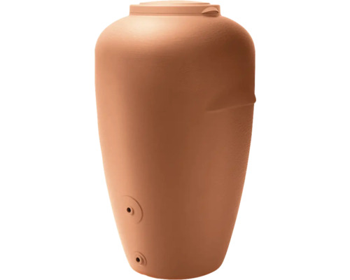 Récupérateur d'eau de pluie waterform Aquacan avec robinet de cuve 440 l rouge brique Récupérateur d''eau de pluie avec couvercle et deux robinets de vidange
