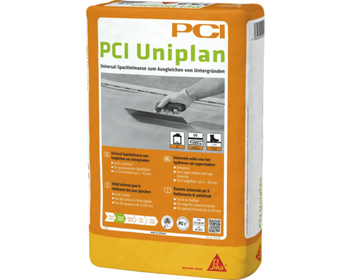 PCI Uniplan, Universal-Spachtelmasse zum Ausgleichen von Untergründen 25 kg PCI Uniplan Universeller Spachtelmassensack zum Ausgleichen von Untergründen