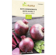 Bionana Betteraves rouges Rote Kugel 2 Semences à pollinisation libre