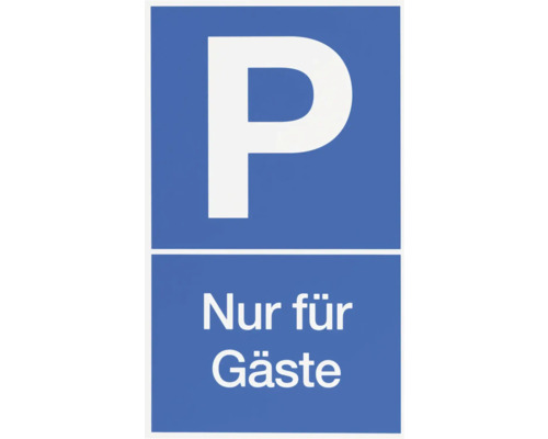 Hinweisschild "P-Nur für Gäste" 250x150 mm