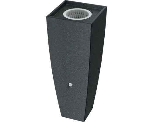 Récupérateur d'eau de pluie ARVES Modena 100 l gris Pot de fleurs en plastique