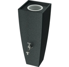 Colonne de récupérateur d''eau de pluie foncée avec robinet
