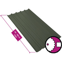 PRECIT Trapezplatte für Dach mit Antikondensationsvlies W35LV Nadelgrün RAL 6020 80mµ Shimoco Beschichtung Fix-Breite 1070 mm x Stärke 0,5 mm (Meterware ab 150 bis max. 900 cm)