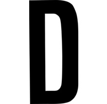 Lettre noire D