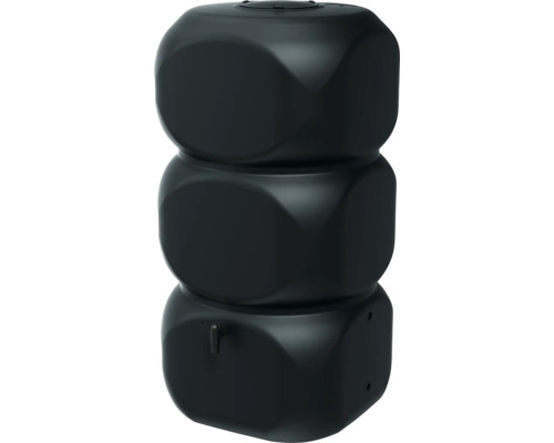 Récupérateur d'eau de pluie waterform Gubo avec robinet de cuve 320 l anthracite Récupérateur d''eau de pluie en forme de cube, en plastique, avec robinet