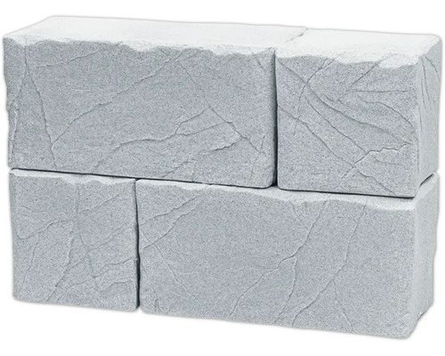 Pierres de mur grises empilées
