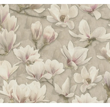 Papier peint avec motif de fleurs de magnolia