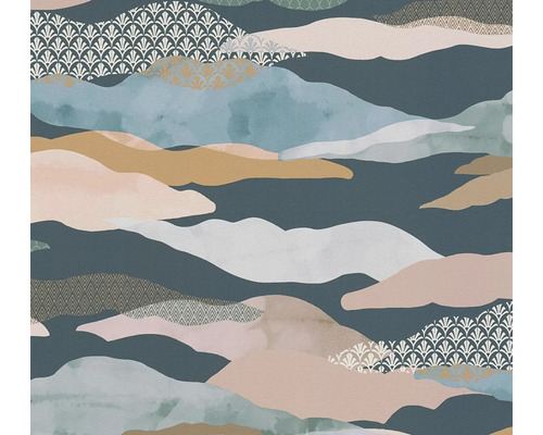 Vliestapete 39699-4 Pint Walls 2 Wolken grafisch blau Tapete mit abstraktem Wolkenmuster für Wandgestaltung