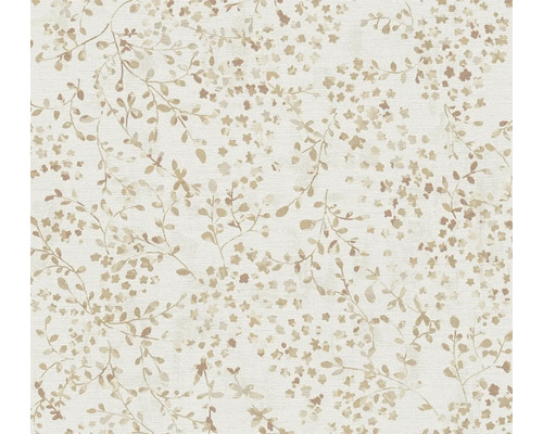 Vliestapete 39747-3 Pint Walls 2 Ranken Blüten Blätter beige Tapete mit floralem Muster aus Blättern und Blüten