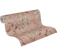 Rouleau de papier peint à motif végétal