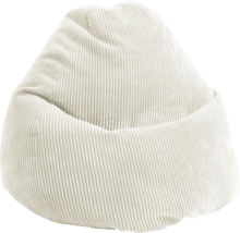 Pouf en velours côtelé