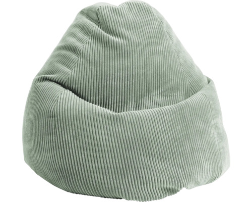 Pouf coussin Sitting Point Beanbag Shara XXL Rib env. 300 litres sauge 80x130 cm Pouf coussin Sitting Point Beanbag Shara XXL Rib env. 300 litres sauge 80x130 cm