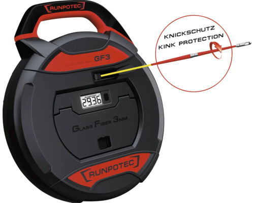Runpotec aiguille tire-fil en fibre de verre avec protection anti-torsion