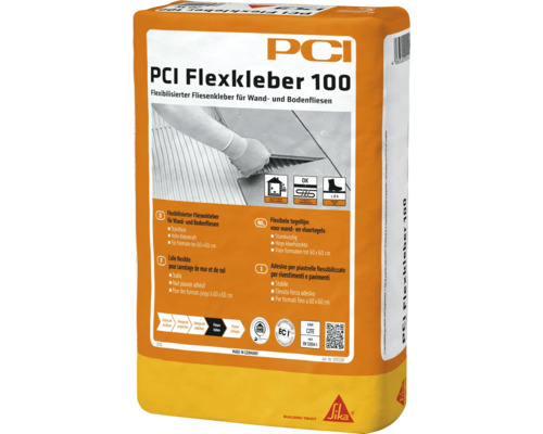 PCI Flexkleber 100 Colle flexible pour carrelage mural et au sol en sac de 20 kilogrammes