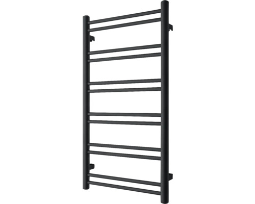 Radiateur design DUO 12 920 x 500 mm noir raccord des deux côtés, en bas Radiateur design DUO 12 920 x 500 mm noir raccord des deux côtés, en bas