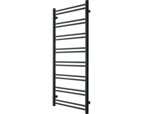Designheizkörper DUO 16 1240 x 500 mm schwarz Anschluss Beidseitig unten