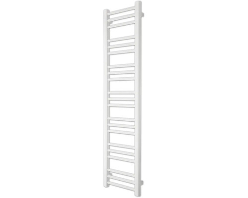 Radiateur design KOSMO 21 1400 x 360 mm blanc raccord des deux côtés, en bas Sèche-serviettes en acier avec barres chauffantes horizontales