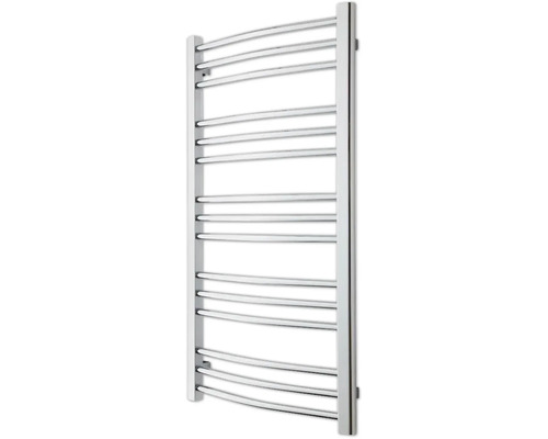 Designheizkörper NEMO 15 990 x 510 mm chrom Anschluss Beidseitig unten Handtuchwärmer aus Metall mit gebogenen Heizrohren