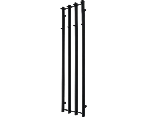 Designheizkörper VINO 4 1400 x 350 mm schwarz Anschluss Beidseitig unten