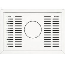 Grille de ventilation avec ouverture ronde au centre